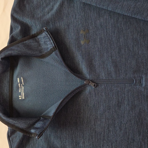 Under Armour Coldgear Navy Blue Pull Over Half Zip Jacket Size 2XLT Mens - Picture 2 of 8